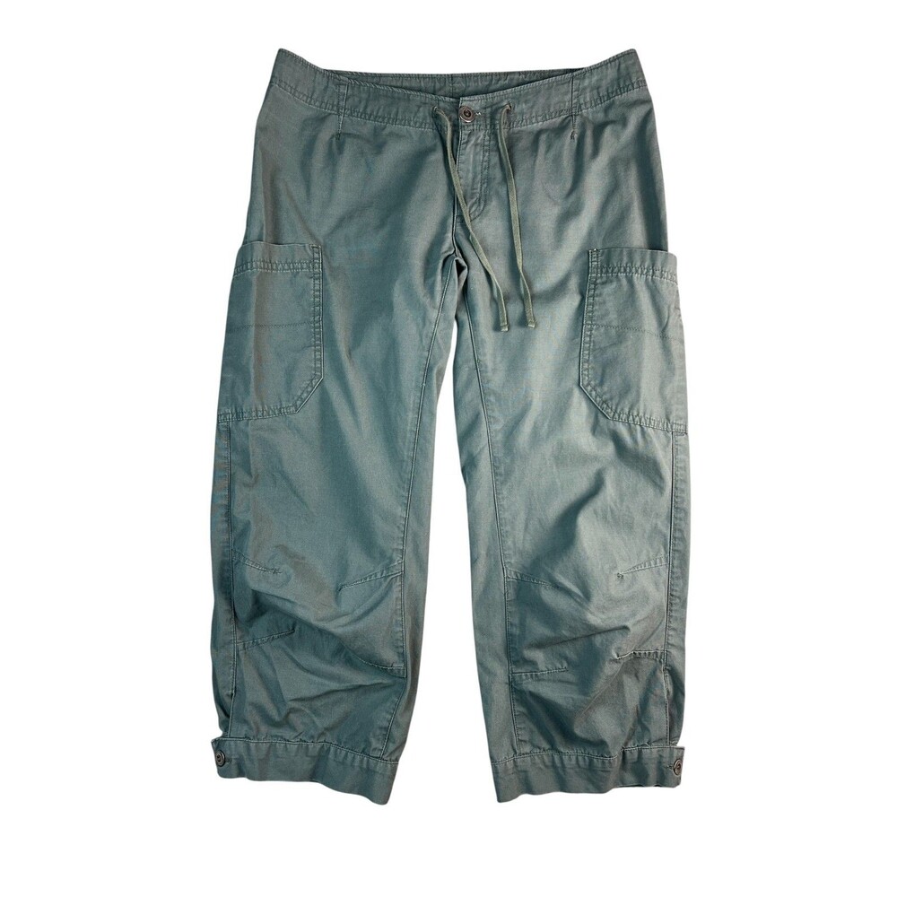 Patagonia Women's Green Cotton Cropped Cargo Pant Hiking Gorpcore Travel  Size 4